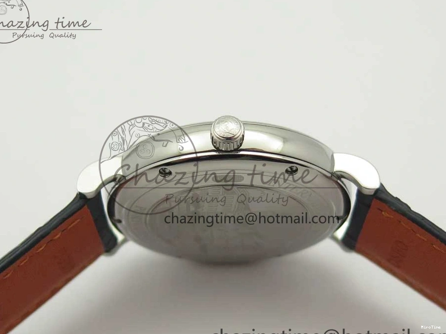 MIROTIME 0324 Portofino Automatic SS FKF 1:1 Best Edition Blue Dial on Blue Leather Strap A Cozy 7133